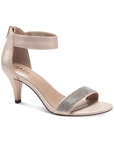 Style & Co. Phillys Padded Insole Embellished Evening Heels - Pink