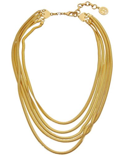 Ben-Amun Ben-amun Cobra 24k Plated Necklace - Metallic