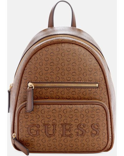 Guess Factory Tobago Logo Backpack - Brown