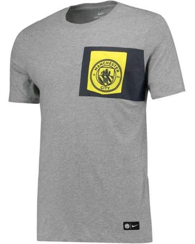 Nike Msfc Manchester City Crest T-shirt - Gray