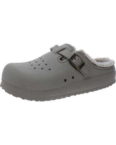 Skechers Cali Breeze 2.0-cozy Chic Perforated Buckle Clogs - Gray