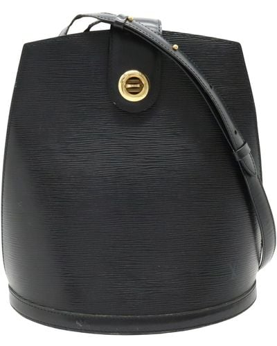 Louis Vuitton Cluny Leather Shoulder Bag (pre-owned) - Black