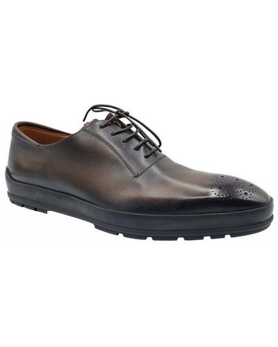 Bally Shaded Redison Leather Lace Up Oxford Dress Shoes - Black