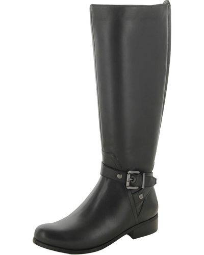 Vaneli Ramy Faux Leather Harness Knee-high Boots - Black