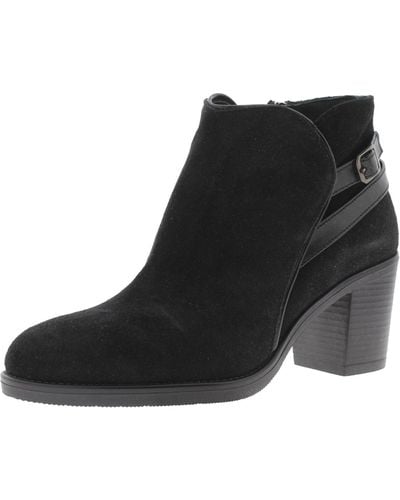 Cordani Beverly Suede Ankle Booties - Black