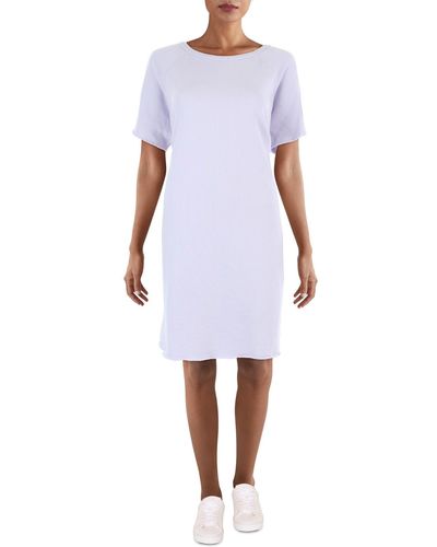Eileen Fisher Organic Cotton Short Sweaterdress - White