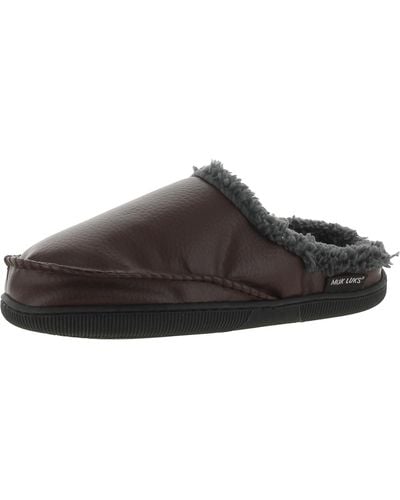 Muk Luks Padded Insole Loafer Slippers - Brown