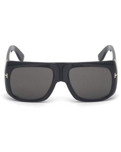 Tom Ford Ft0733 6001a Shield Sunglasses - Black