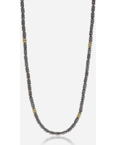 Armenta Old World 18k Yellow Gold And Sterling Silver, Black Sapphire Necklace 18521 - Metallic