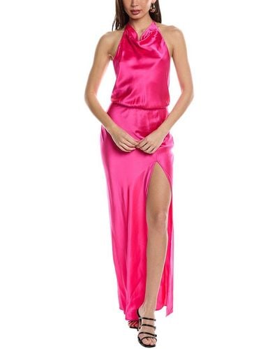 Amanda Uprichard Aurela Silk Gown - Pink