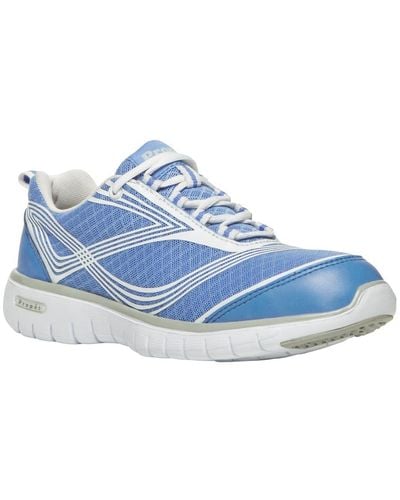 Propet Travellite Fitness Lace-up Walking Shoes - Blue