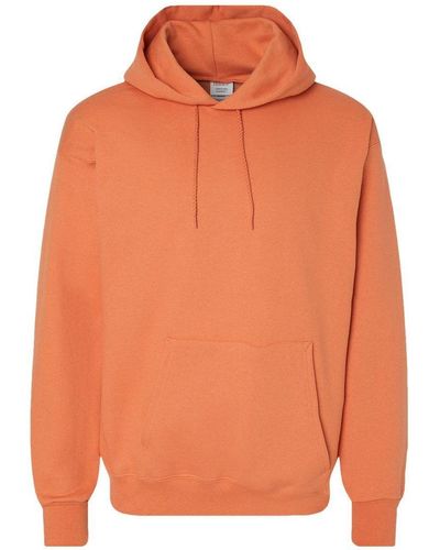 Hanes Ultimate Cotton Hooded Sweatshirt - Orange