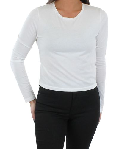 J Brand Carolina Cotton Cropped T-shirt - White