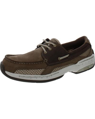 Dunham Captain Leather Boat Casual And Fashion Sneakers - Brown