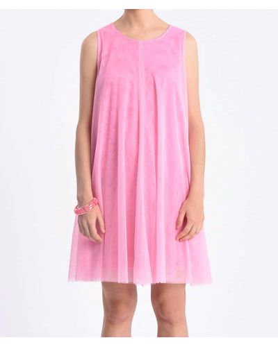 Molly Bracken A-line Tulle Mini Dress - Pink