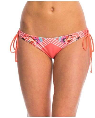 MINKPINK Bloomin Beach Tie Bikini Bottom - Red