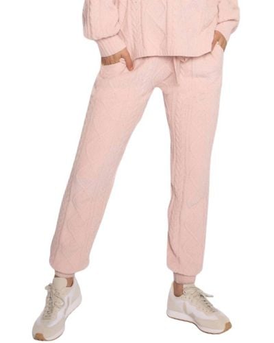 Pj Salvage Cable Lounge jogger Pants - Pink