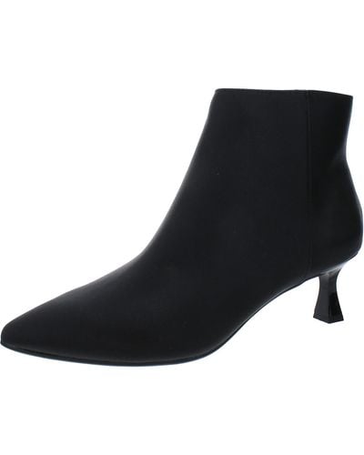 Kenneth Cole Bexx Faux Leather Ankle Booties - Black