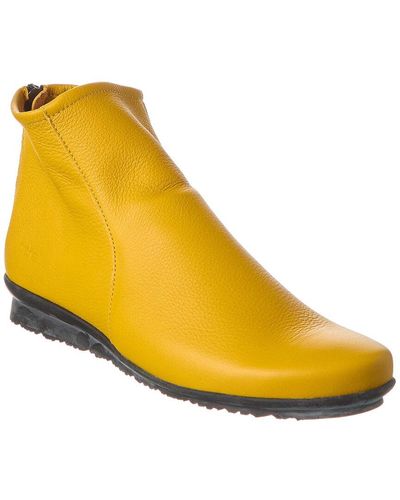Arche Baryky Leather Bootie - Yellow