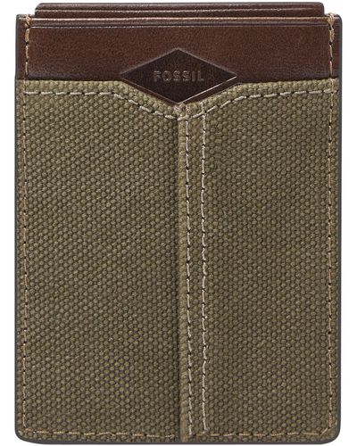 Fossil Mykel Front Pocket Wallet - Green