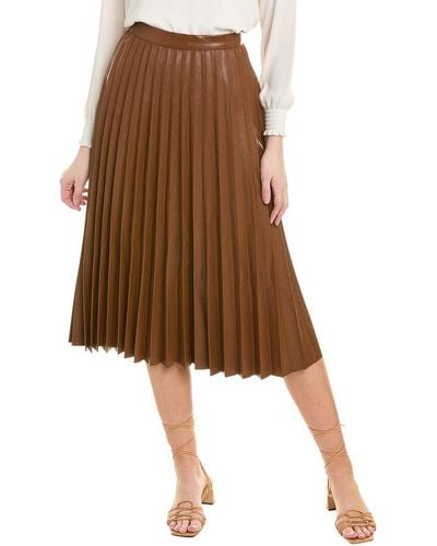 Gracia Midi Skirt - Brown