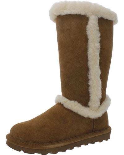 BEARPAW Kendall Suede Cold Weather Mid-calf Boots - Brown