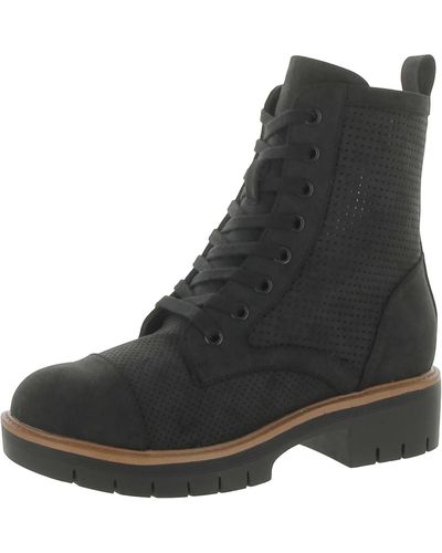 MIA Kashton Lace-up Faux Leather Combat & Lace-up Boots - Black
