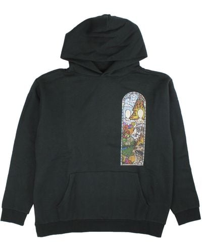Who Decides War Stained Glass Hoodie - Black
