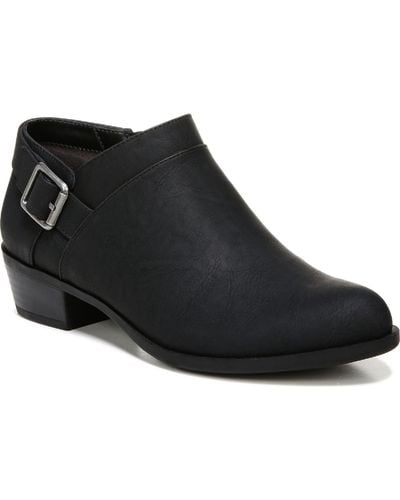 LifeStride Alexi Cushioned Footbed Zip Up Ankle Boots - Black