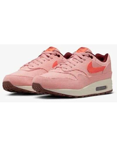 Nike Air Max 1 Prm Fb8915-600 Coral Stardust Running Shoes Us 11.5 Clk737 - Pink