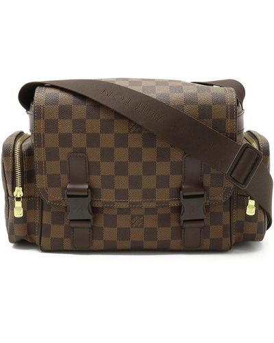Cloth handbag Louis Vuitton Green in Cloth - 34805017