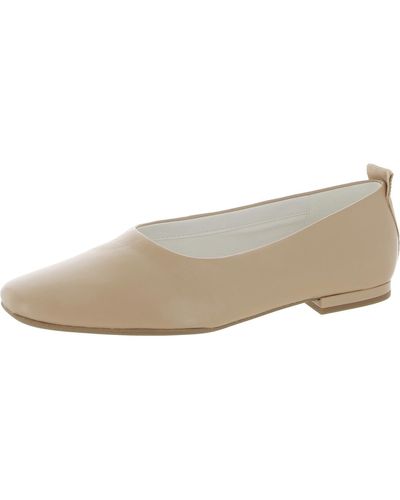 Franco Sarto Vana Leather Slip On Ballet Flats - White