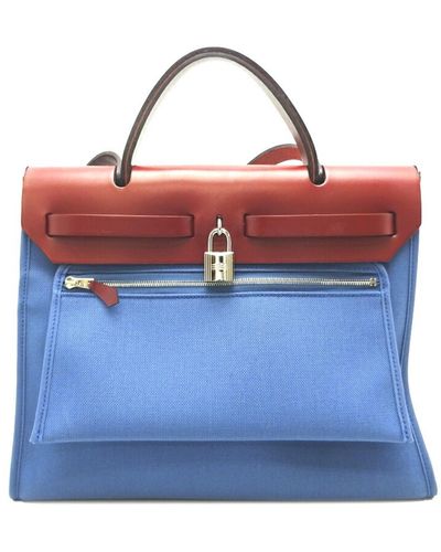 Hermès Herbag Canvas Handbag (pre-owned) - Red