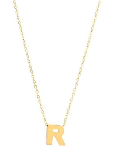 Monary 14k Yg Initial R With Chain - Yellow