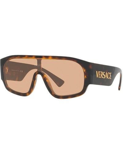 Versace Ve 4439 108/73 Shield Sunglasses - Multicolor