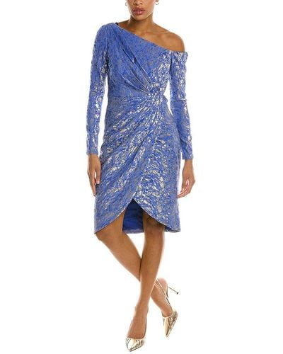 THEIA One-shoulder Dress - Blue
