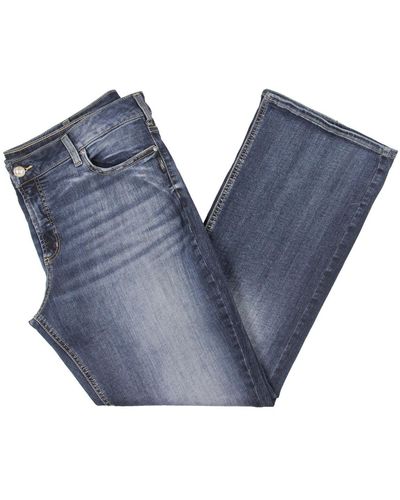 Silver Jeans Co. Plus Mid Rise Medium Wash Bootcut Jeans - Blue