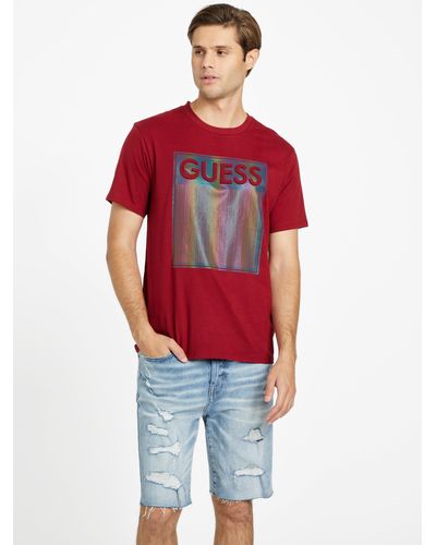Guess Factory Eco Ganas Logo Tee - Red