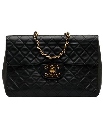 Chanel Black Aged Calfskin Large Mademoiselle Bowling Bag ○ Labellov ○ Buy  and Sell Authentic Luxury