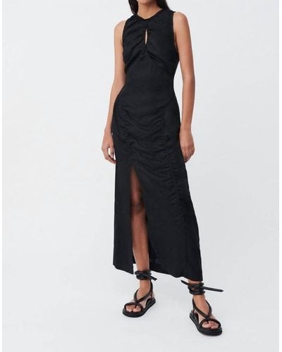 Suboo Roy Cross Front Sleeveless Dress - Black