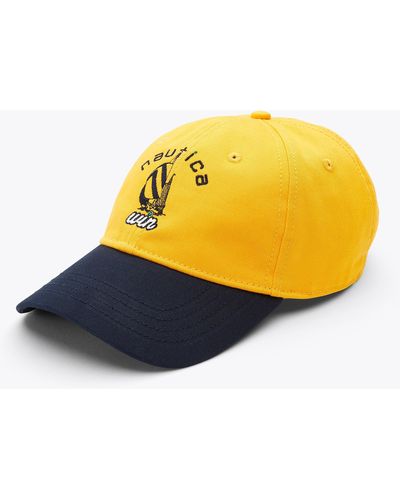 Nautica Eddie Win X Logo Cap - Yellow
