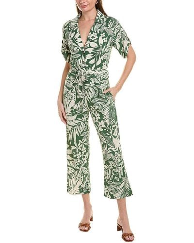Dress Forum Sweet Summer Linen-blend Jumpsuit - Green