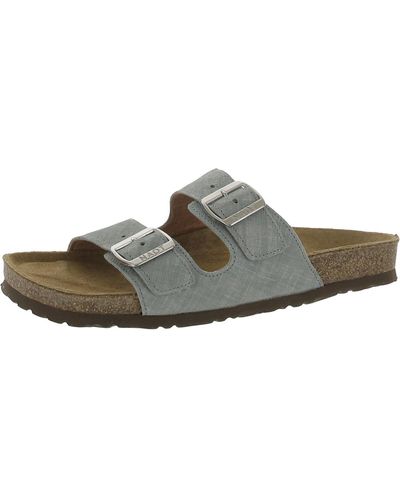 Naot Santa Barbara Leather Footbed Sandals Slide Sandals - Brown