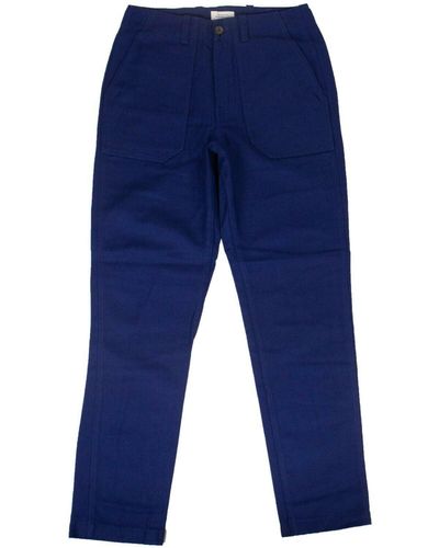Saturdays NYC Cotton Decatur Bellow Pants - Cobalt - Blue