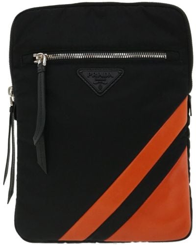 Prada Synthetic Clutch Bag (pre-owned) - Black