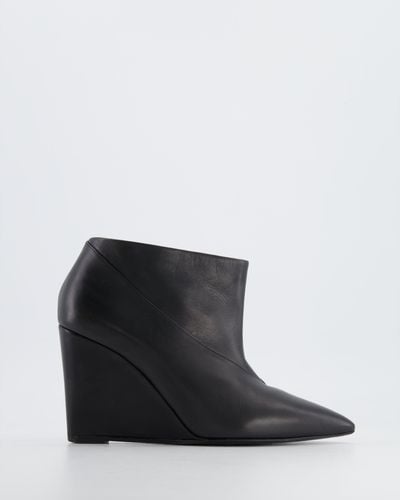 Hermès Leather Wedge Heels - Black