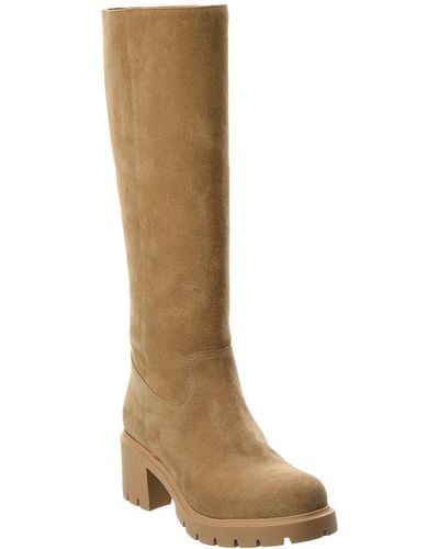 FRAME Le Scout Suede Knee-high Boot - Brown