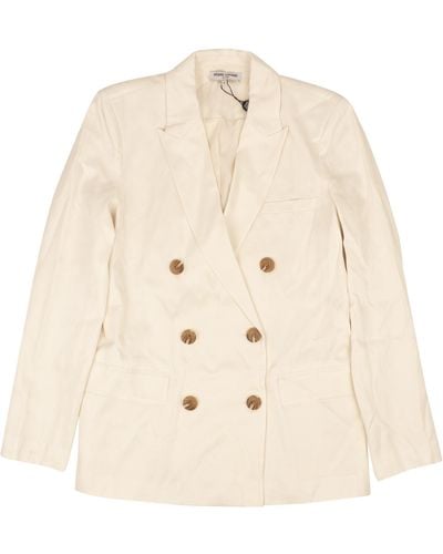 Opening Ceremony eggshell White Double-breasted Blazer - Natural