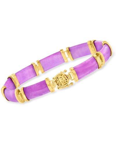 Ross-Simons Purple Jade Chinese Symbol Bracelet