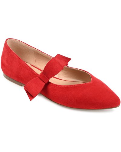 Journee Collection Collection Aizlynn Flat - Red
